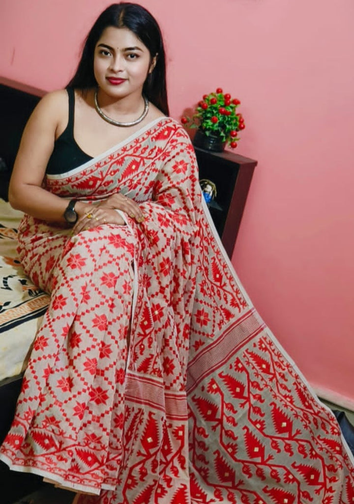 Bengal Dhakai Jamdani Saree