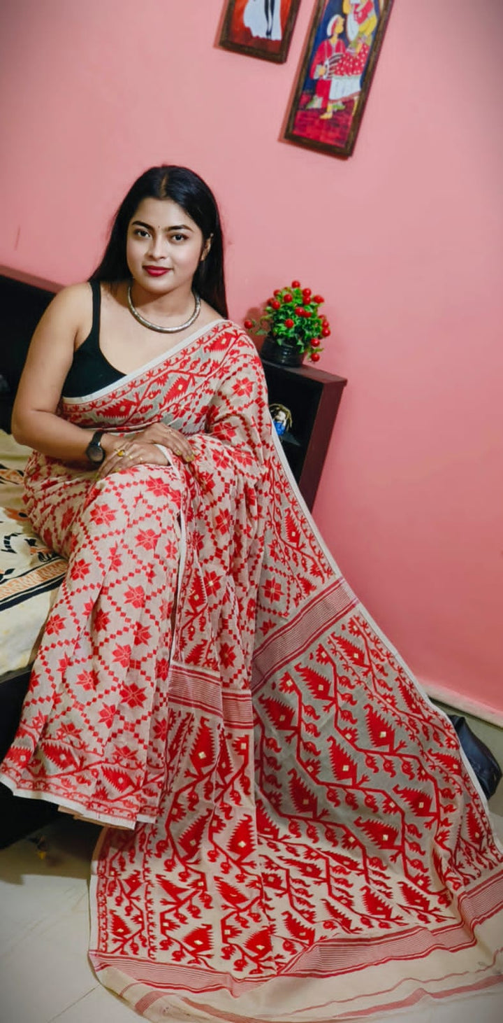 Bengal Dhakai Jamdani Saree