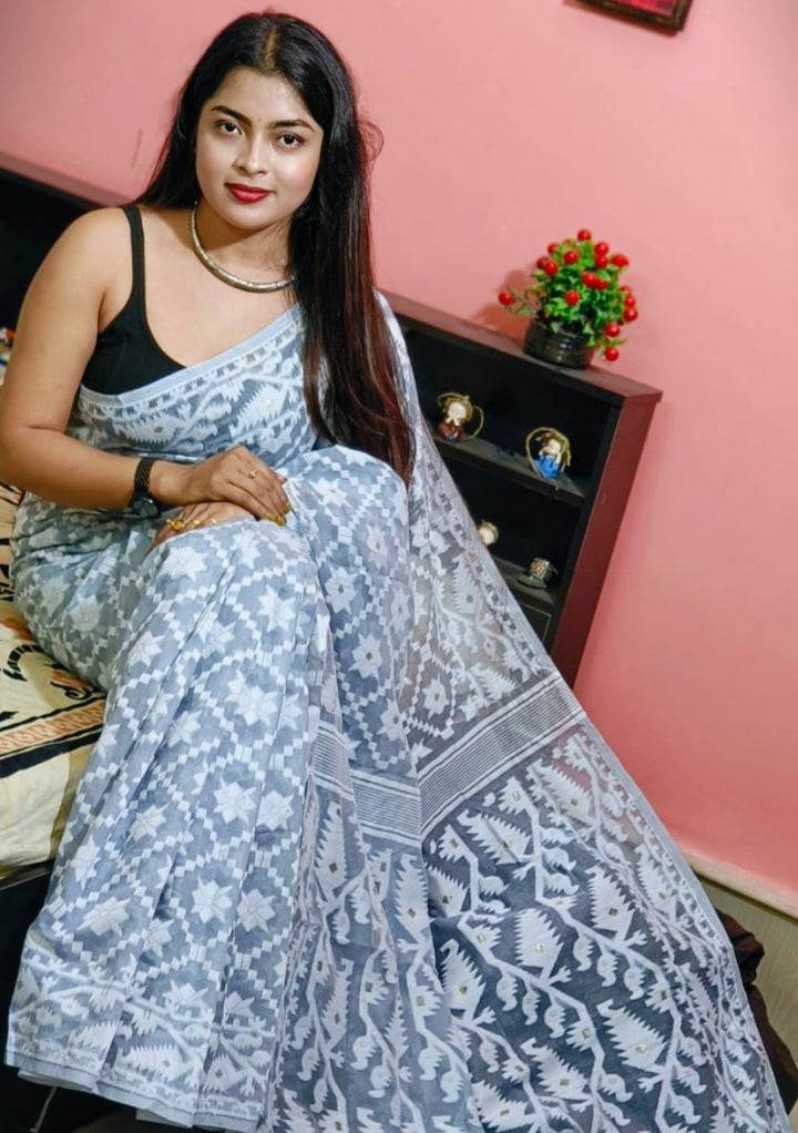 Bengal Dhakai Jamdani Saree