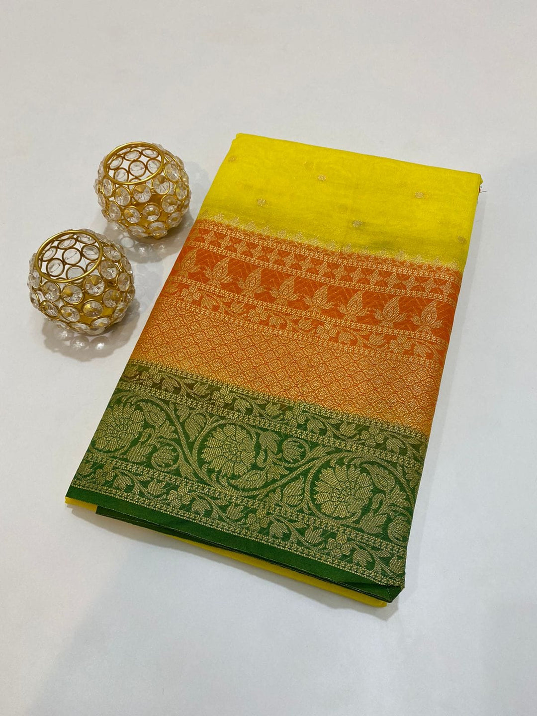 Banarasi Semi Georgette Soft Silk  Saree