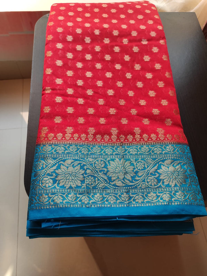 Banarasi Semi Georgette Soft Silk  Saree