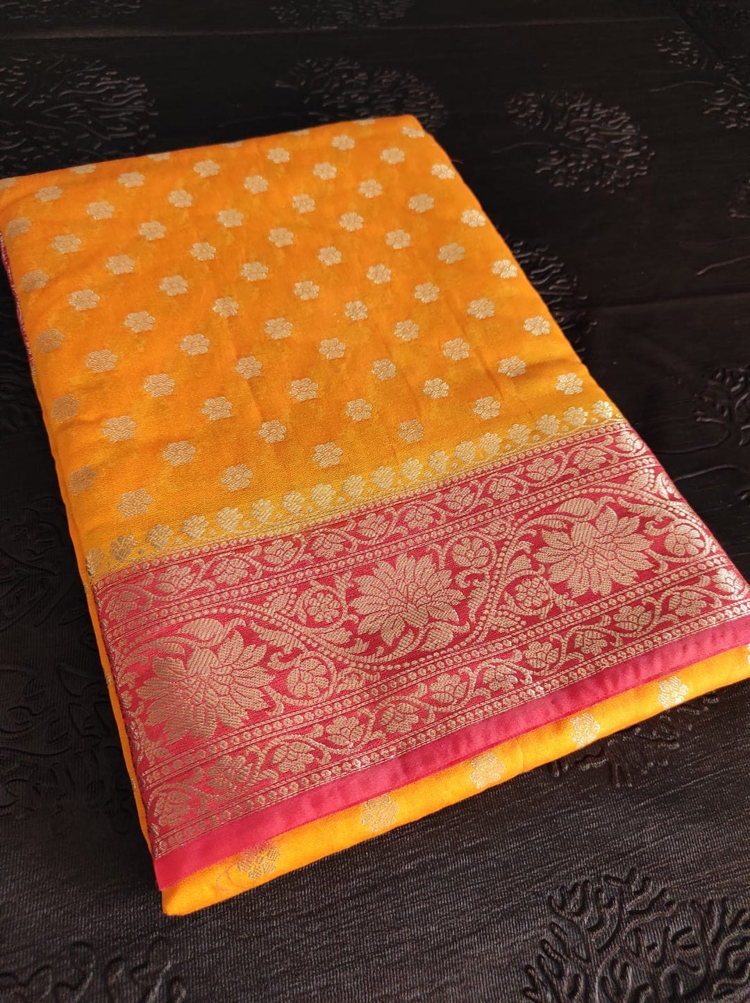 Banarasi Semi Georgette Soft Silk  Saree