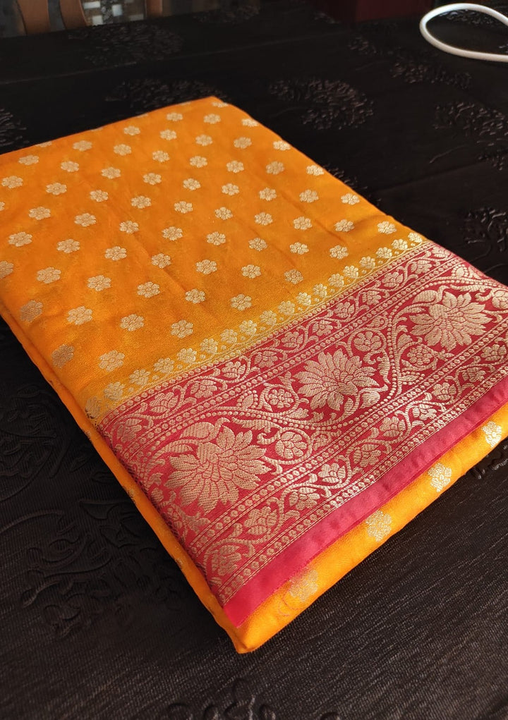 Banarasi Semi Georgette Soft Silk  Saree