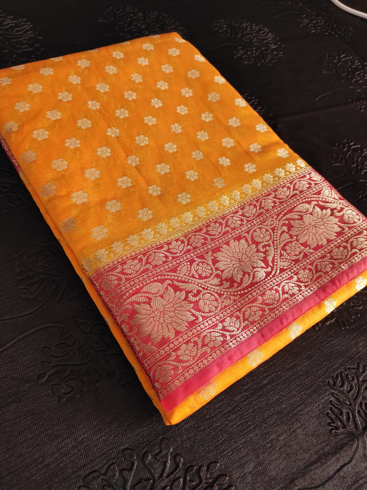 Banarasi Semi Georgette Soft Silk  Saree