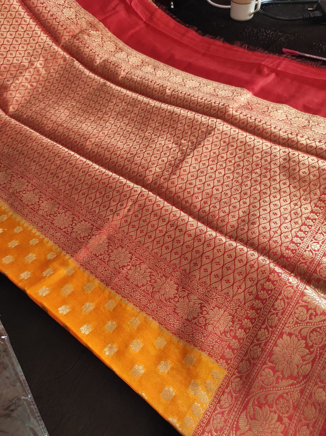 Banarasi Semi Georgette Soft Silk  Saree