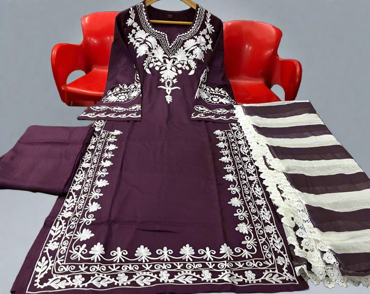 Jaipuri Kurti Pant Dupatta Set