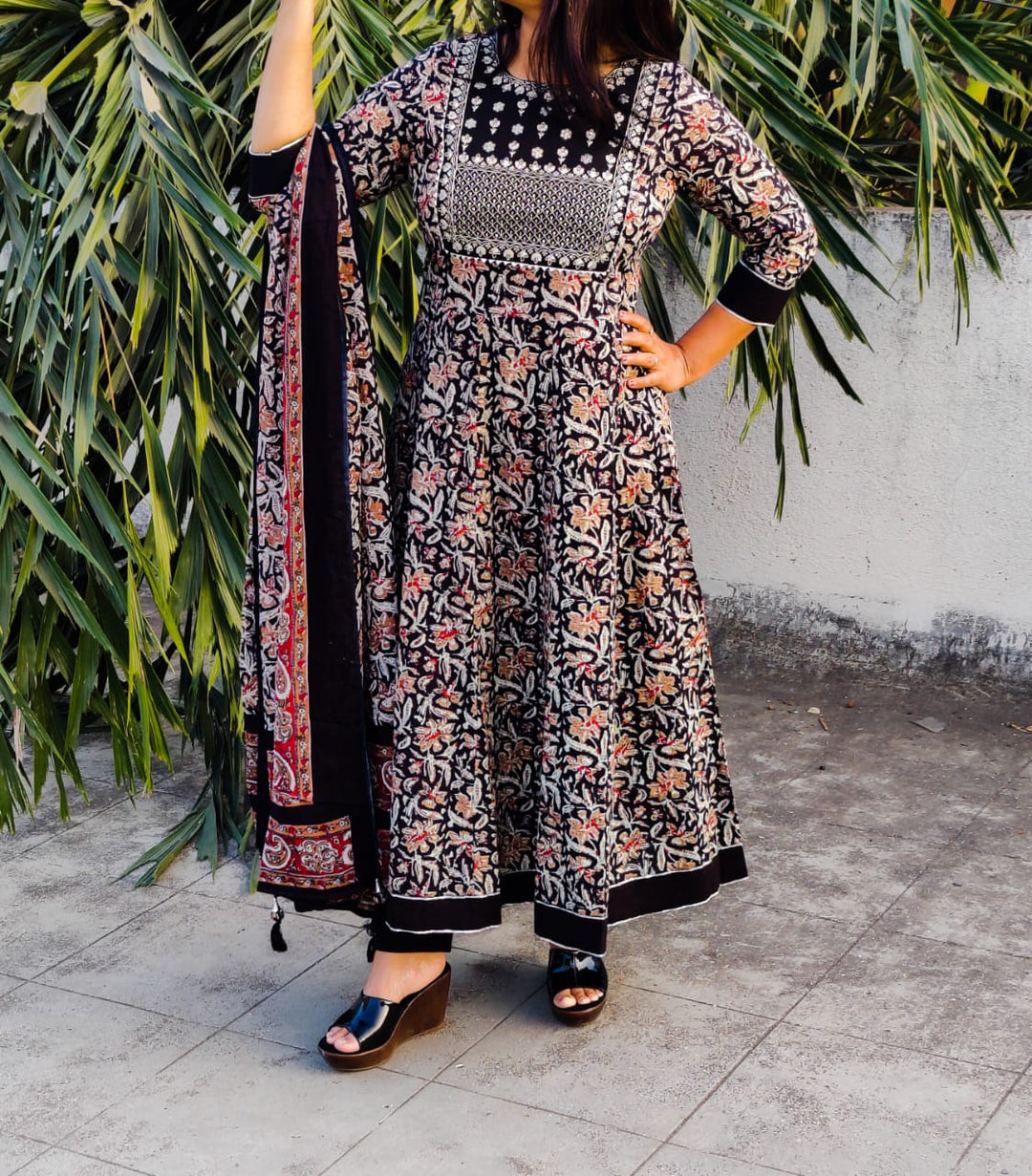 Empress Jaipuri Anarkali Kurti Set