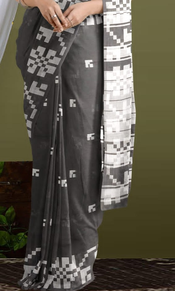 Bengal Khadi Cotton Saree