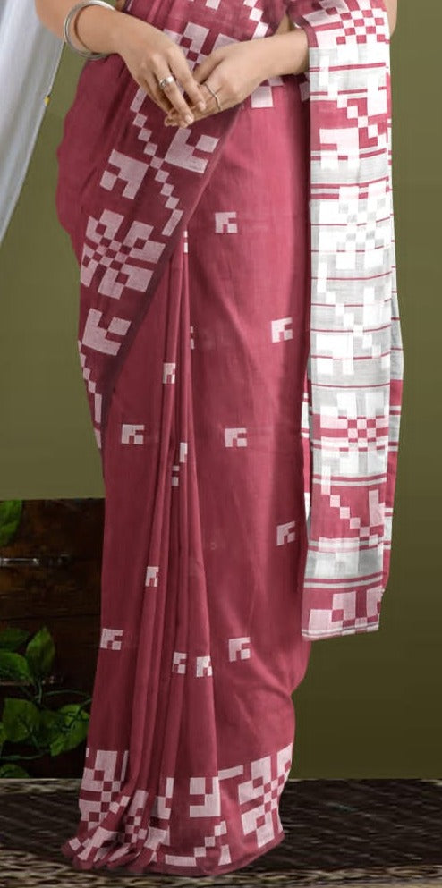 Bengal Khadi Cotton Saree