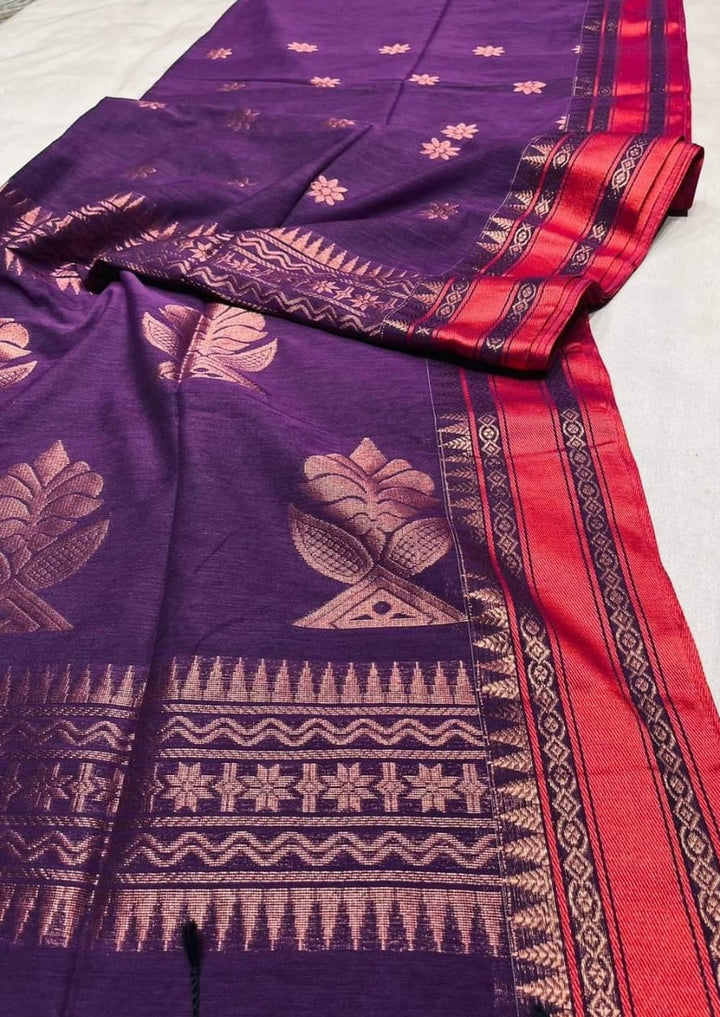 Bengal  Marcerized Cotton Jamdani