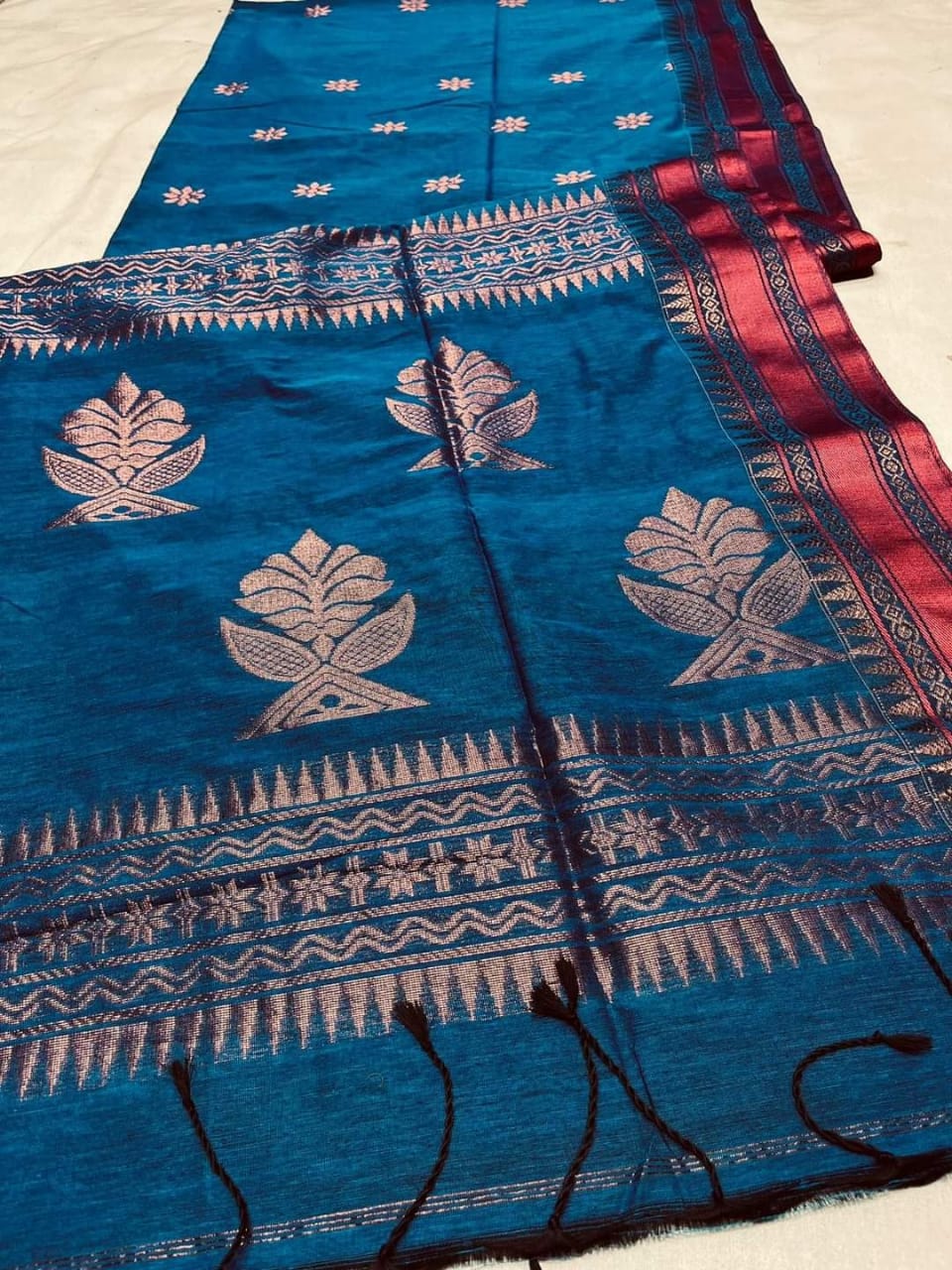 Bengal  Marcerized Cotton Jamdani