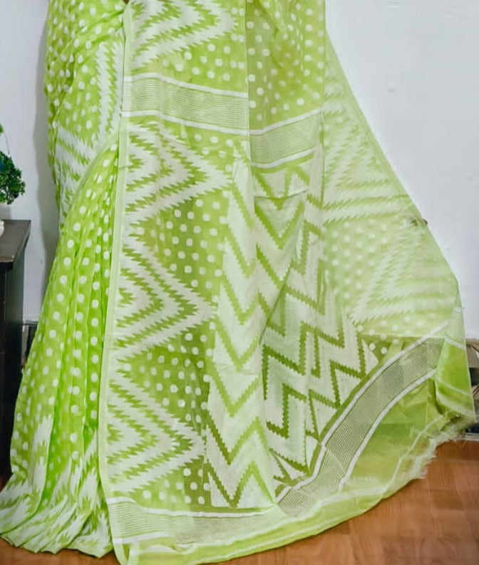 Rojnamcha Bengal Dhakai Jamdani Saree