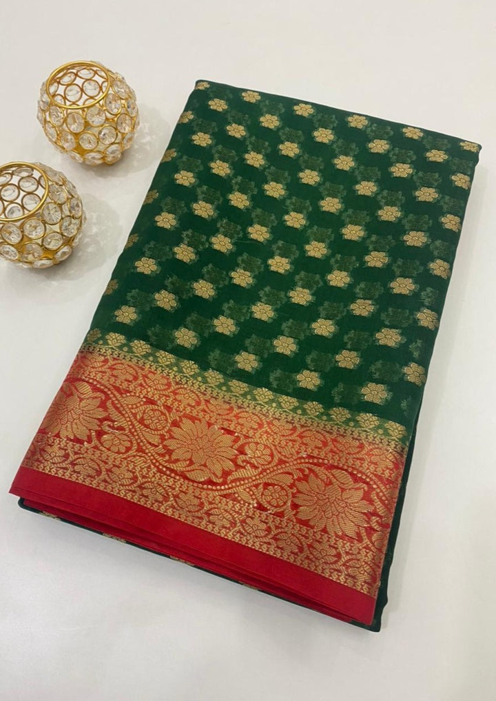 Banarasi Semi Georgette Soft Silk  Saree