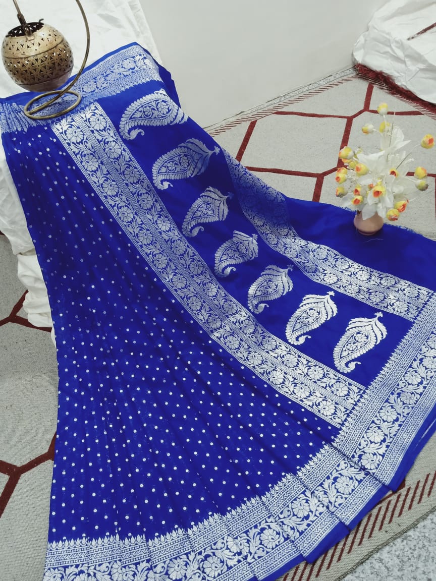 Banarasi Semi Katan Silk saree