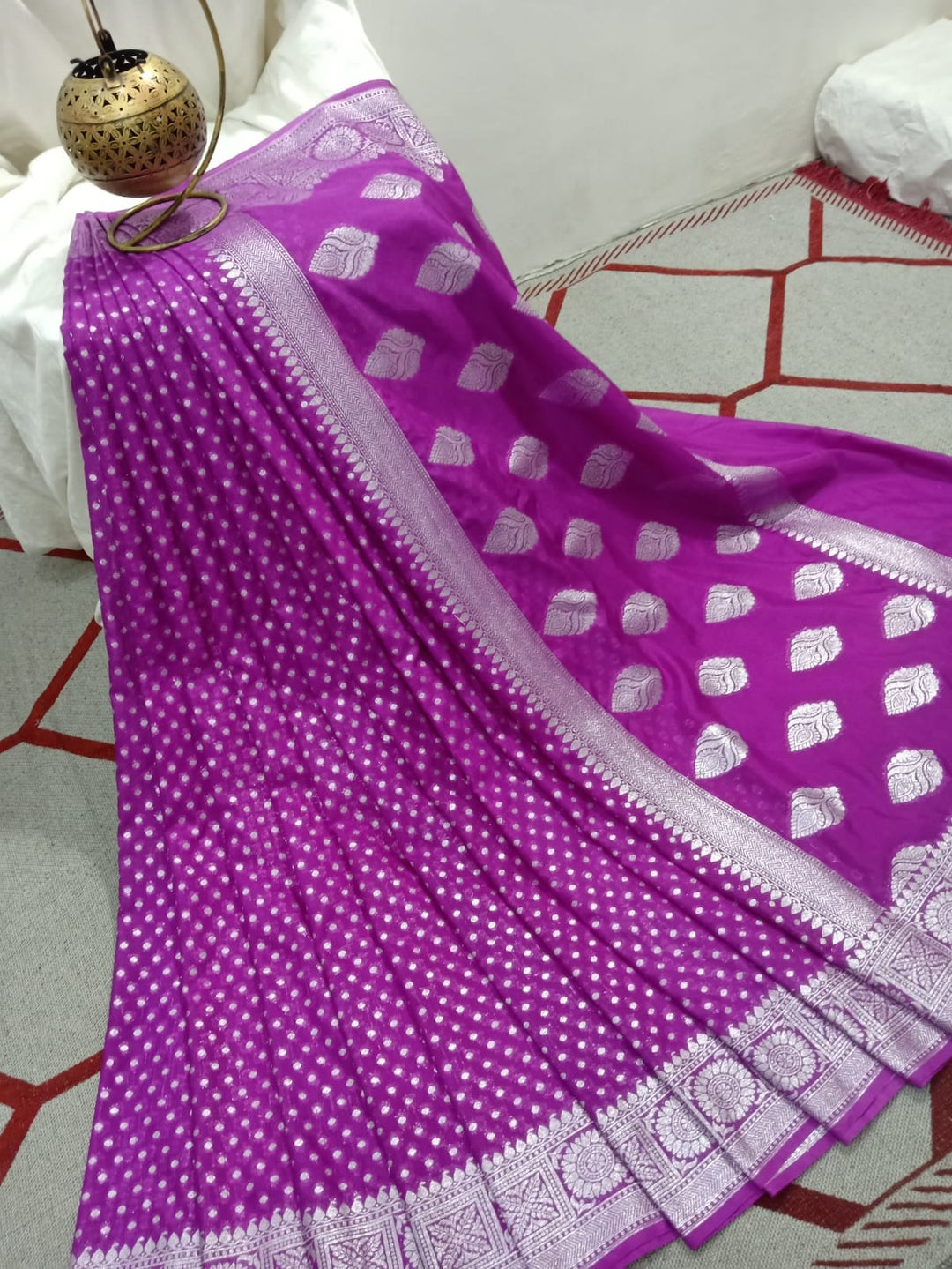 Banarasi Semi Katan Silk saree