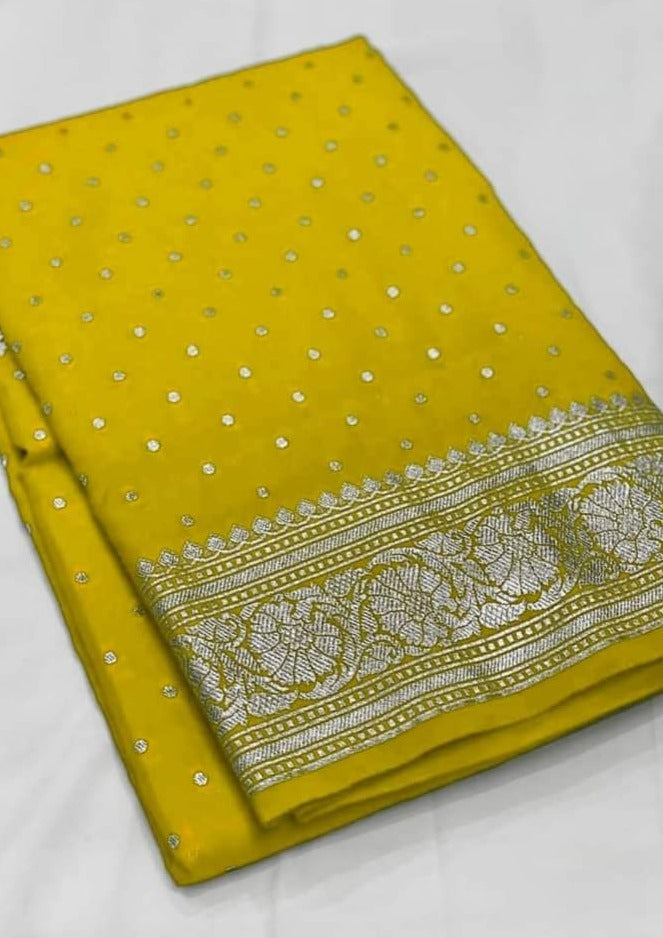 Banarasi Semi Georgette Soft Silk  Saree