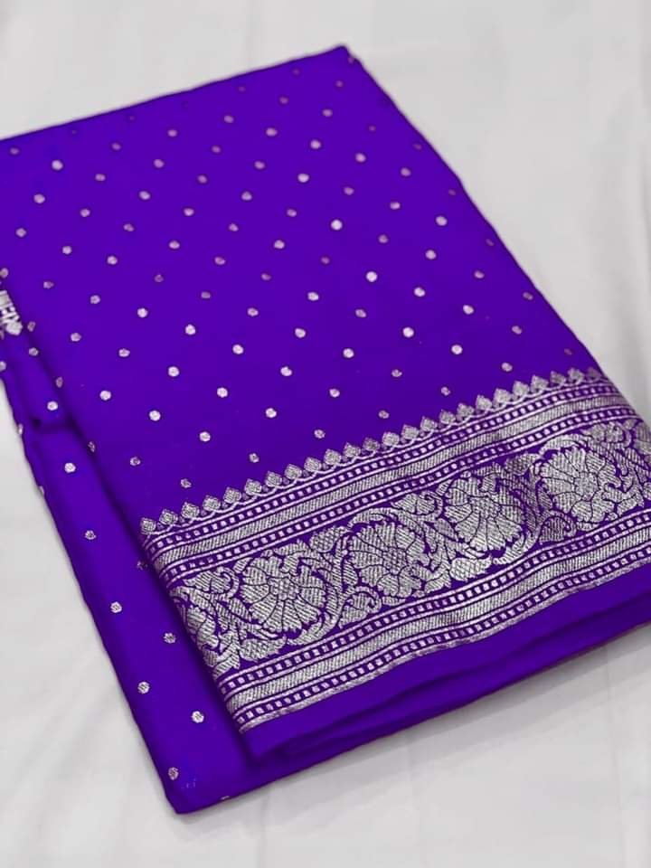 Banarasi Semi Georgette Soft Silk  Saree