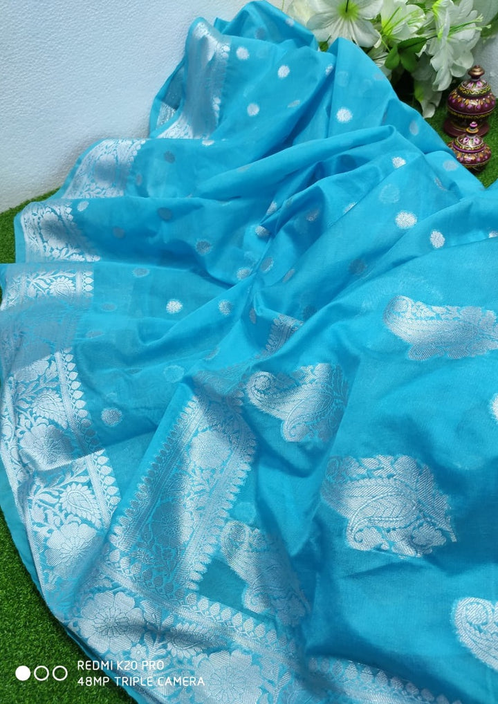 Banarasi Semi Georgette Soft Silk  Saree