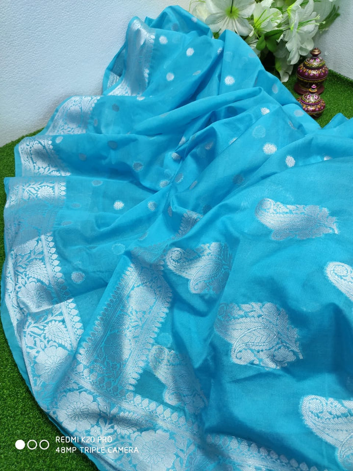 Banarasi Semi Georgette Soft Silk  Saree