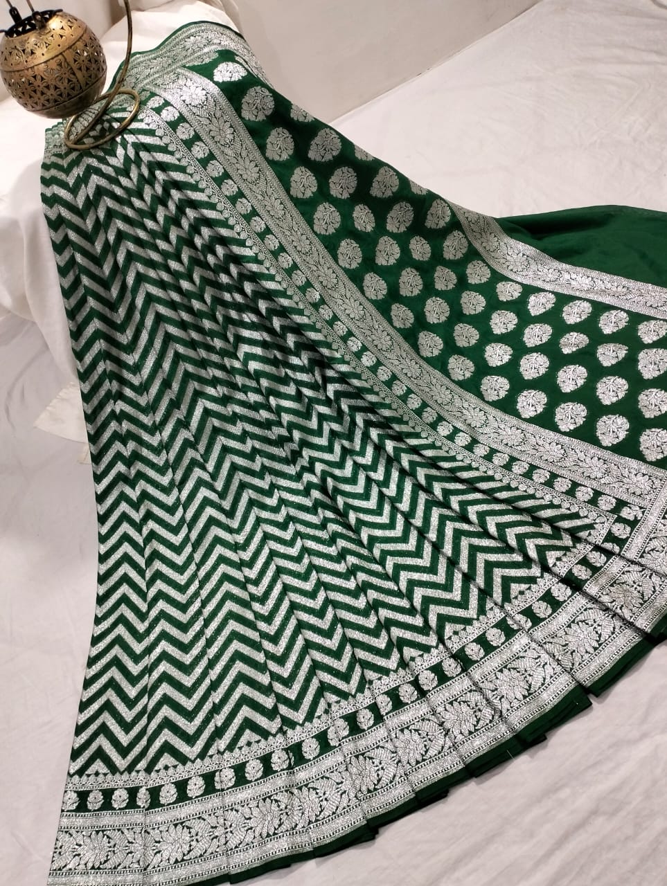 Banarasi Semi Georgette Katan Silk Saree