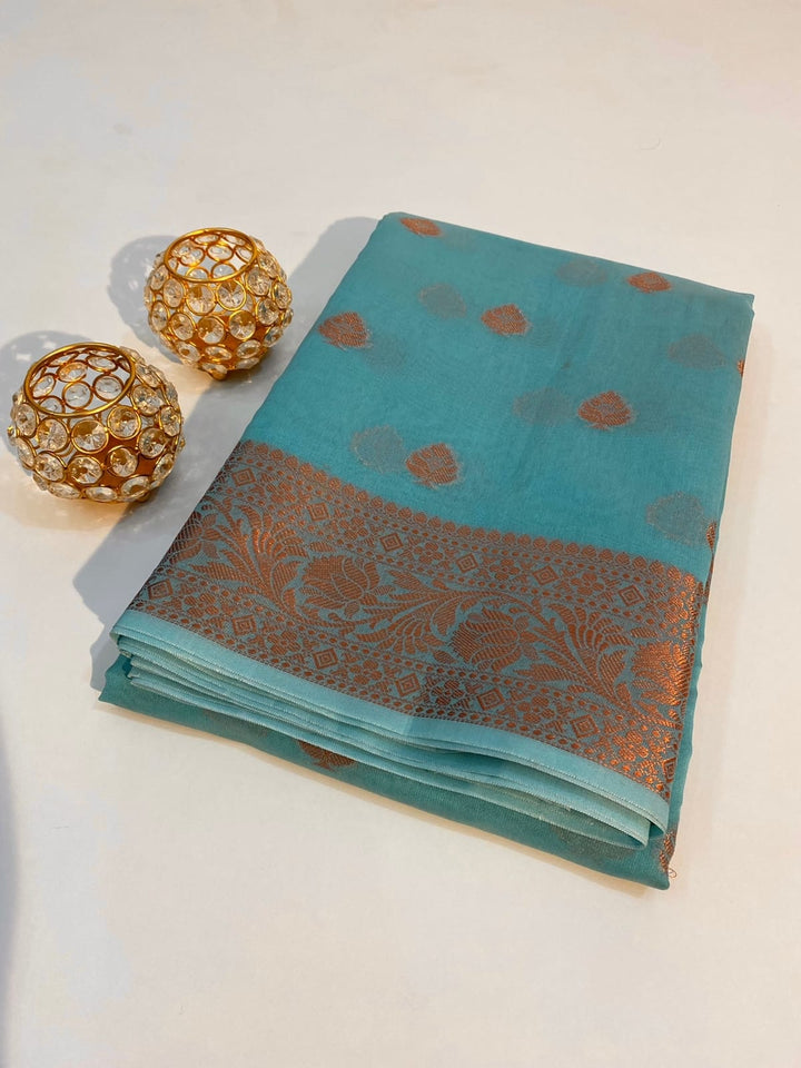 Banarasi Semi Georgette Soft Silk  Saree