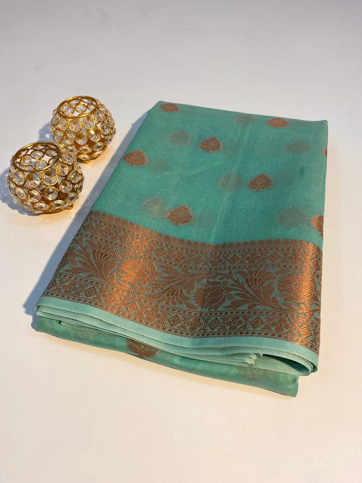 Banarasi Semi Georgette Soft Silk  Saree