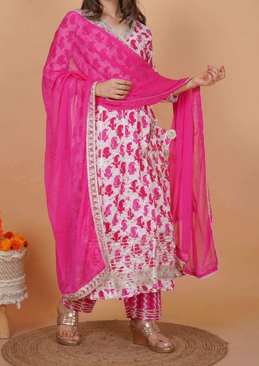 Anarkali Kurti Set