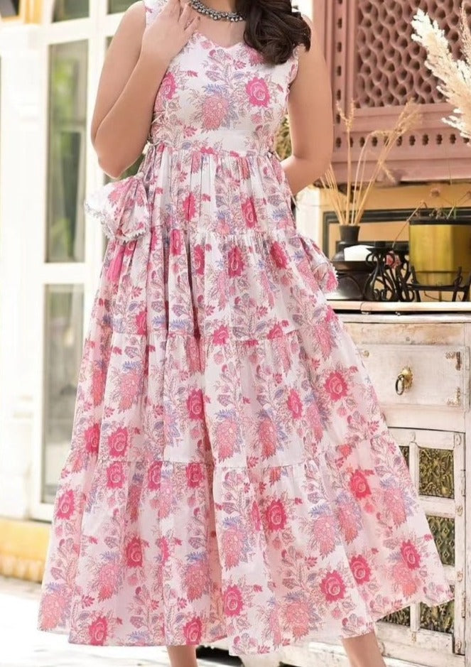 Cherry Blossom Soft Cotton Dress