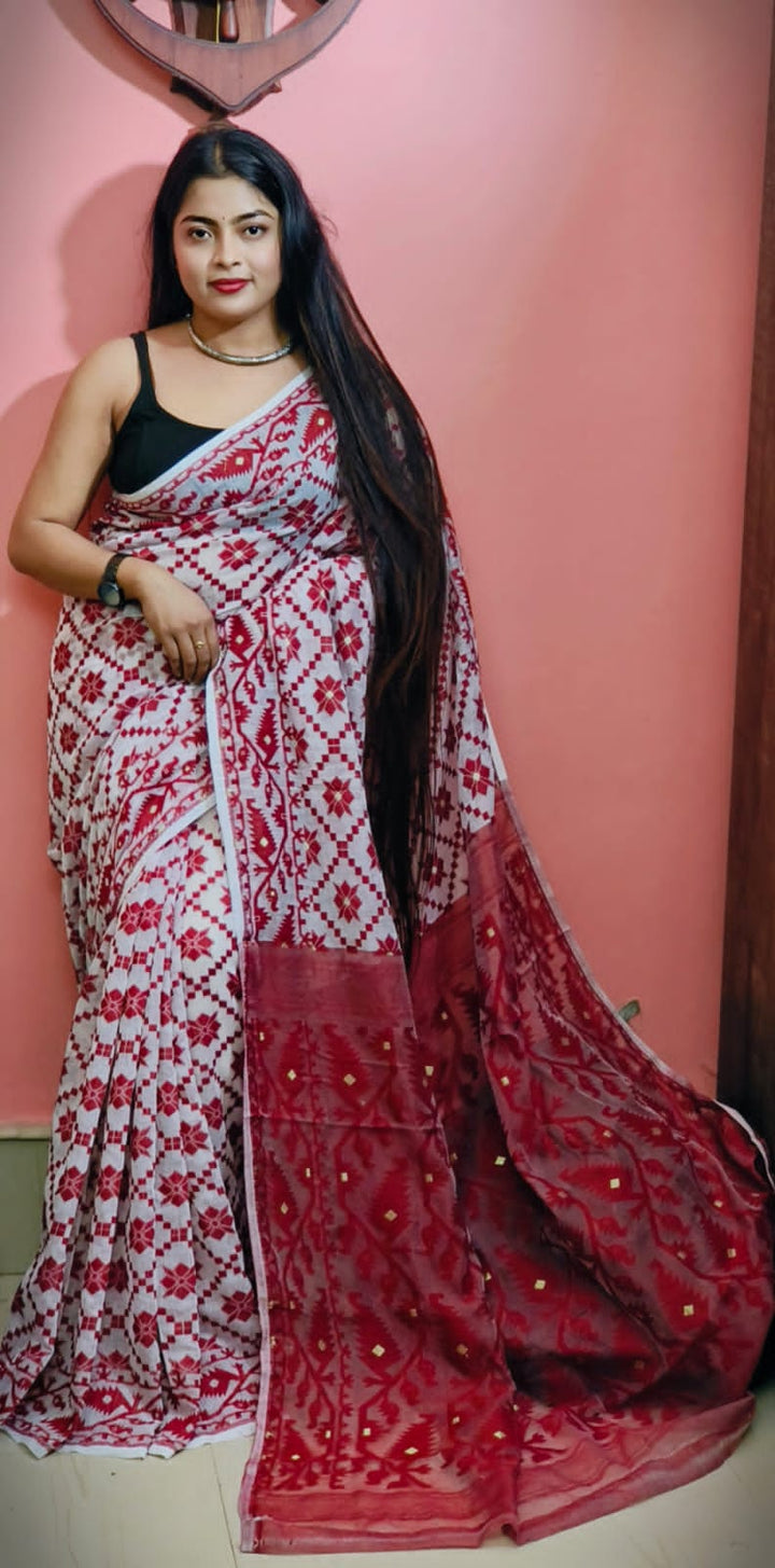 Bengal Dhakai Jamdani Saree