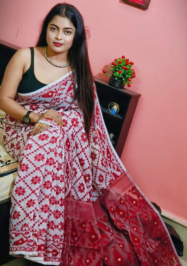 Bengal Dhakai Jamdani Saree