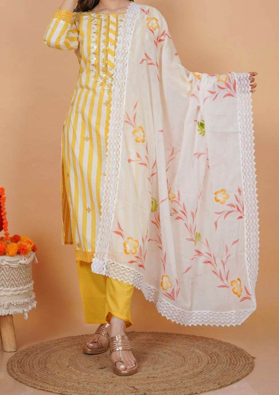 Cotton Kurti Set