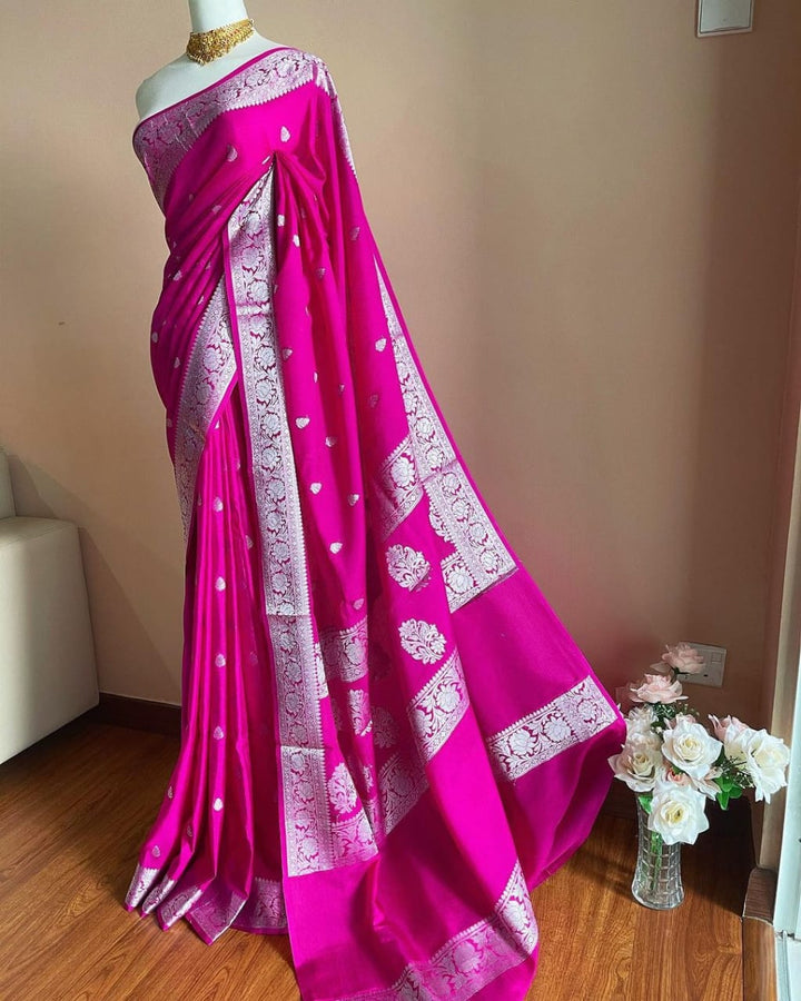 Banarasi Semi Georgette Soft Silk  Saree