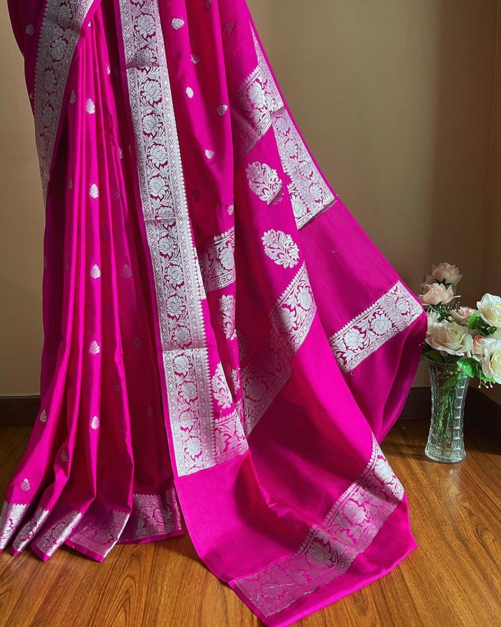 Banarasi Semi Georgette Soft Silk  Saree