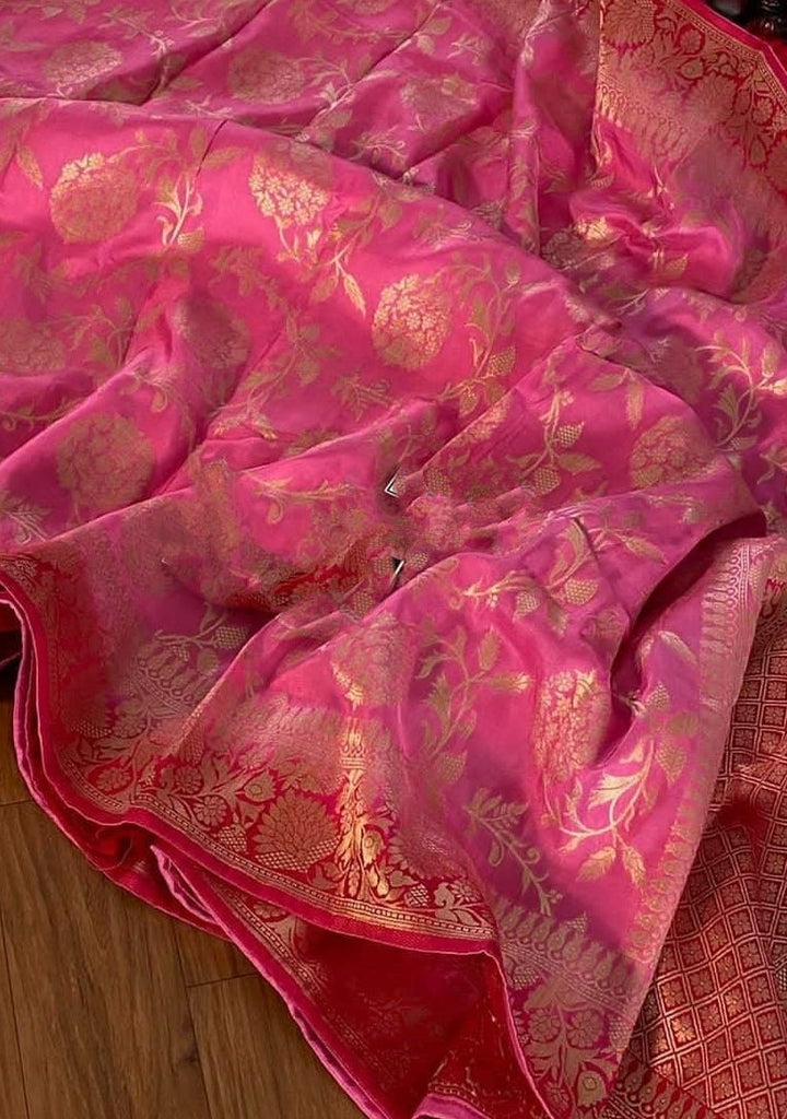 Banarasi Semi Georgette Soft Silk  Saree