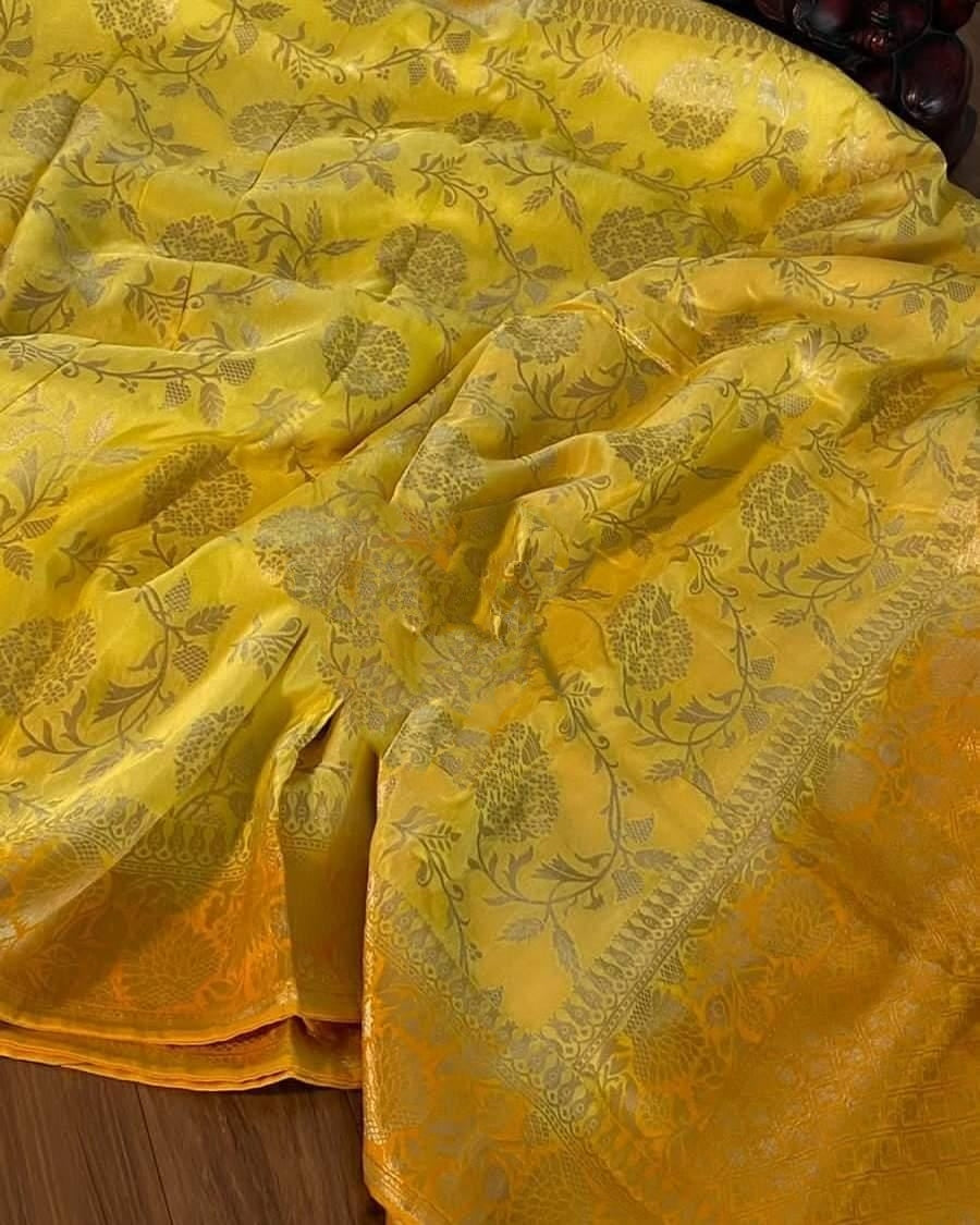 Banarasi Semi Georgette Soft Silk  Saree