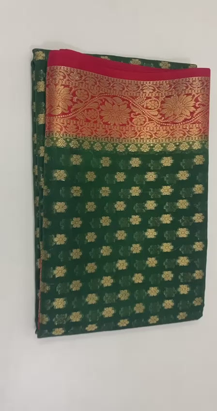 Banarasi Semi Georgette Soft Silk  Saree