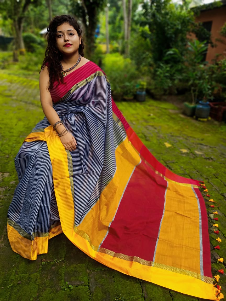 Maheshwari Check Saree