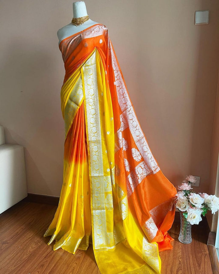 Banarasi Semi Georgette Soft Silk  Saree