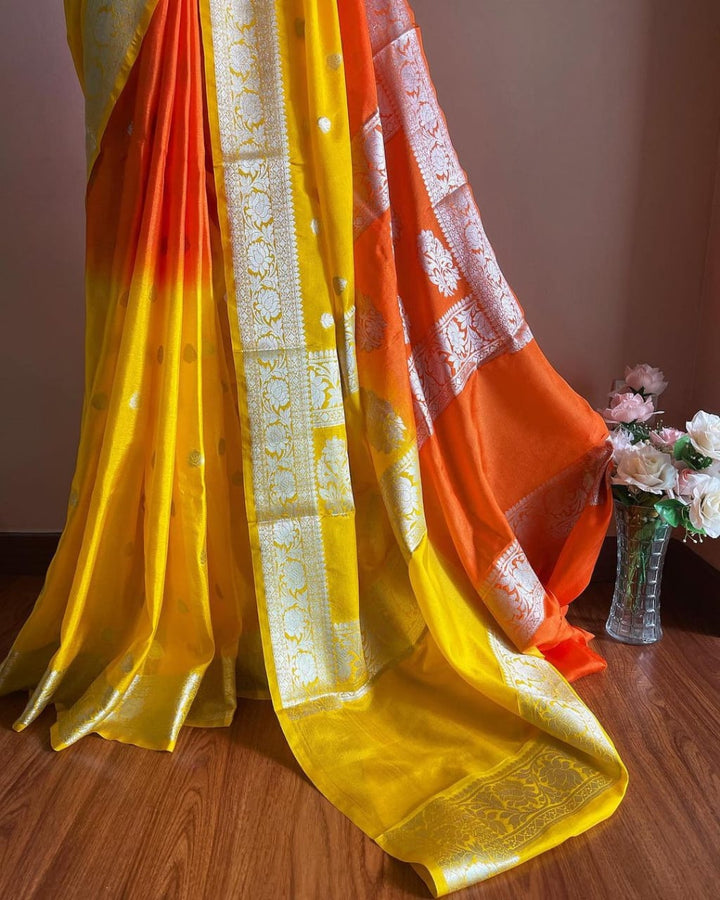 Banarasi Semi Georgette Soft Silk  Saree