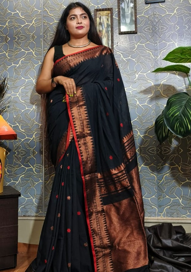 Pure Cotton Jamdani Saree