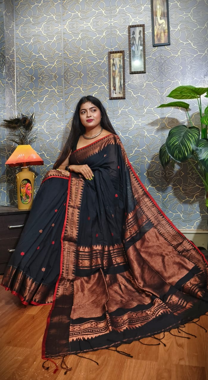 Pure Cotton Jamdani Saree