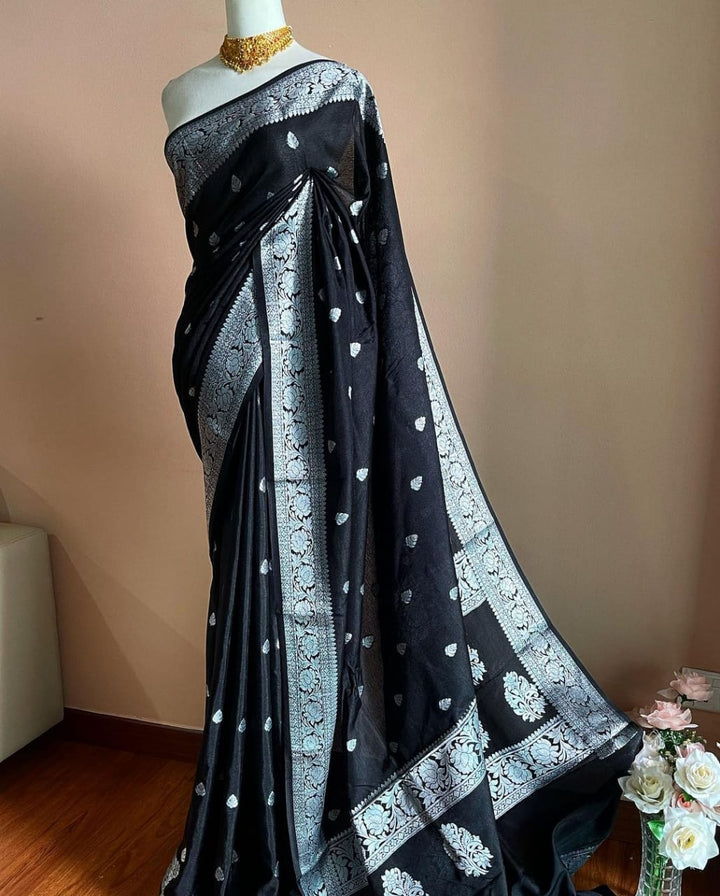 Banarasi Semi Georgette Soft Silk  Saree