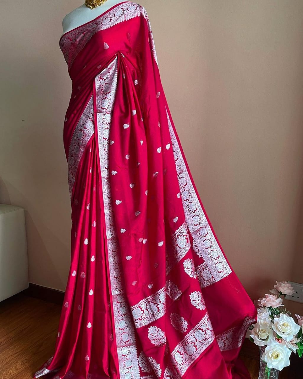 Unstitched Soft Butter Silk Saree, for Easy Wash, Dry Cleaning,  Anti-Wrinkle, Technics : Woven at Best Price in Surat