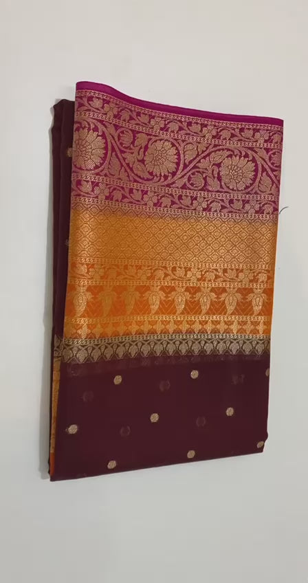 Banarasi Semi Georgette Soft Silk  Saree