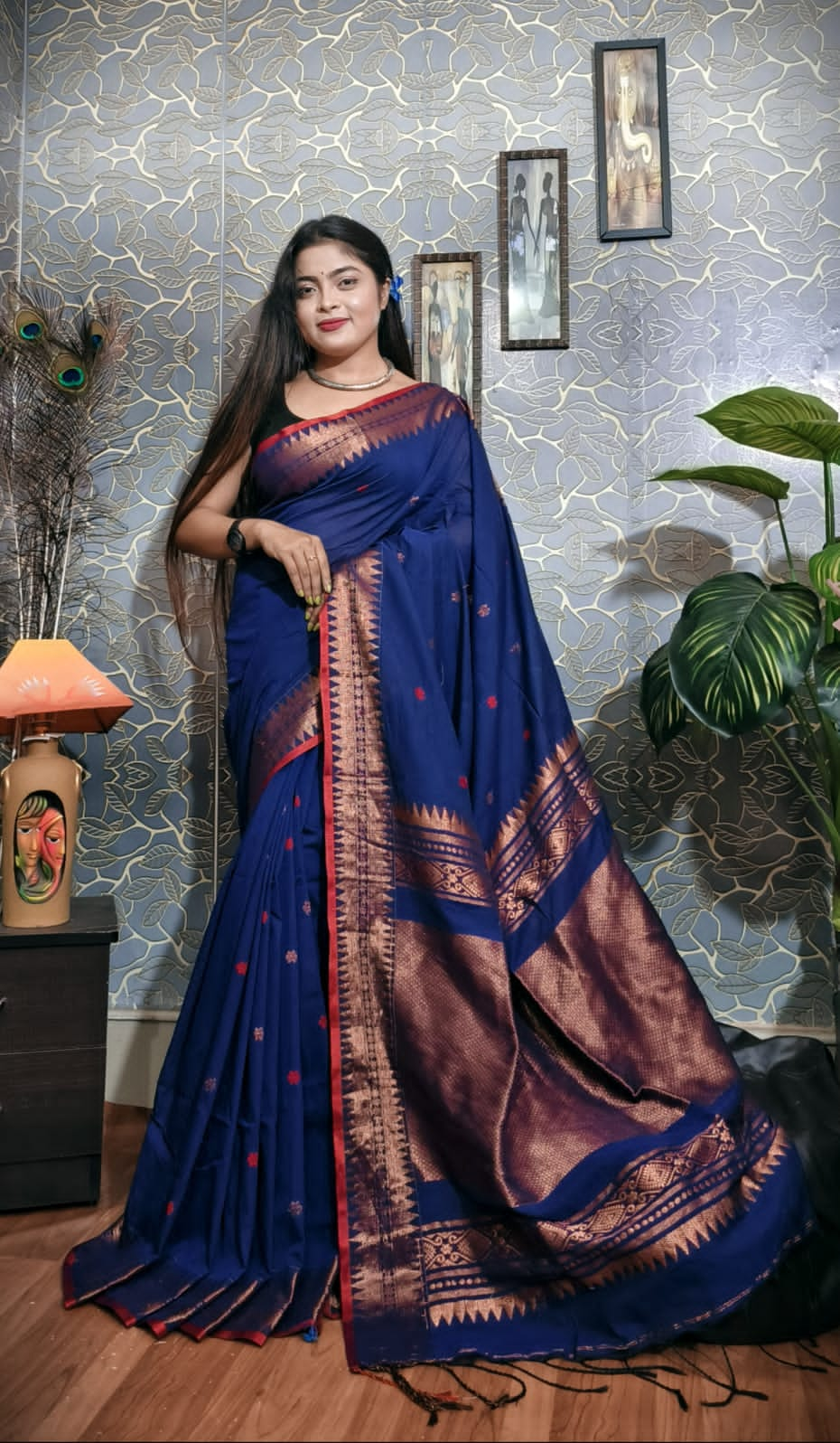 Pure Cotton Jamdani Saree