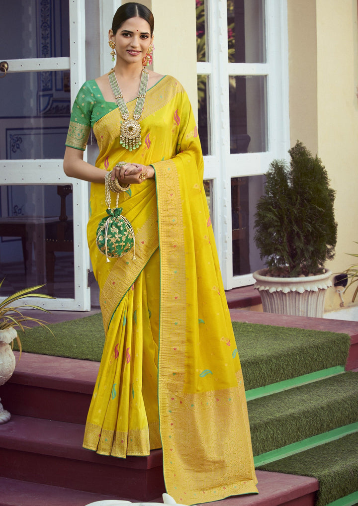 Divine Glow Tissue Silk Saree