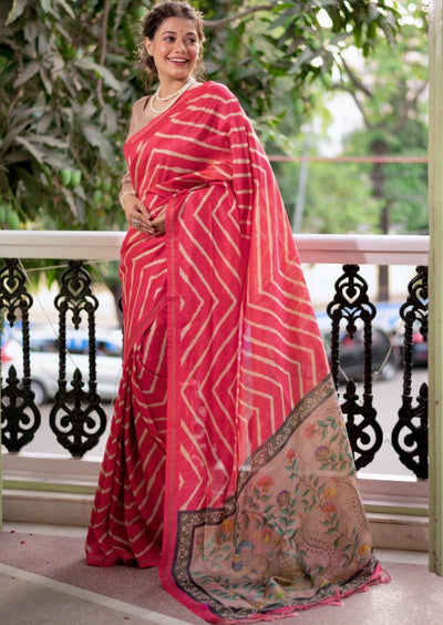 Buy Aaradhya Fashion Rajasthani Designer Georgette Rajasthani Dark Green  Color Leheriya Saree Online at desertcartINDIA